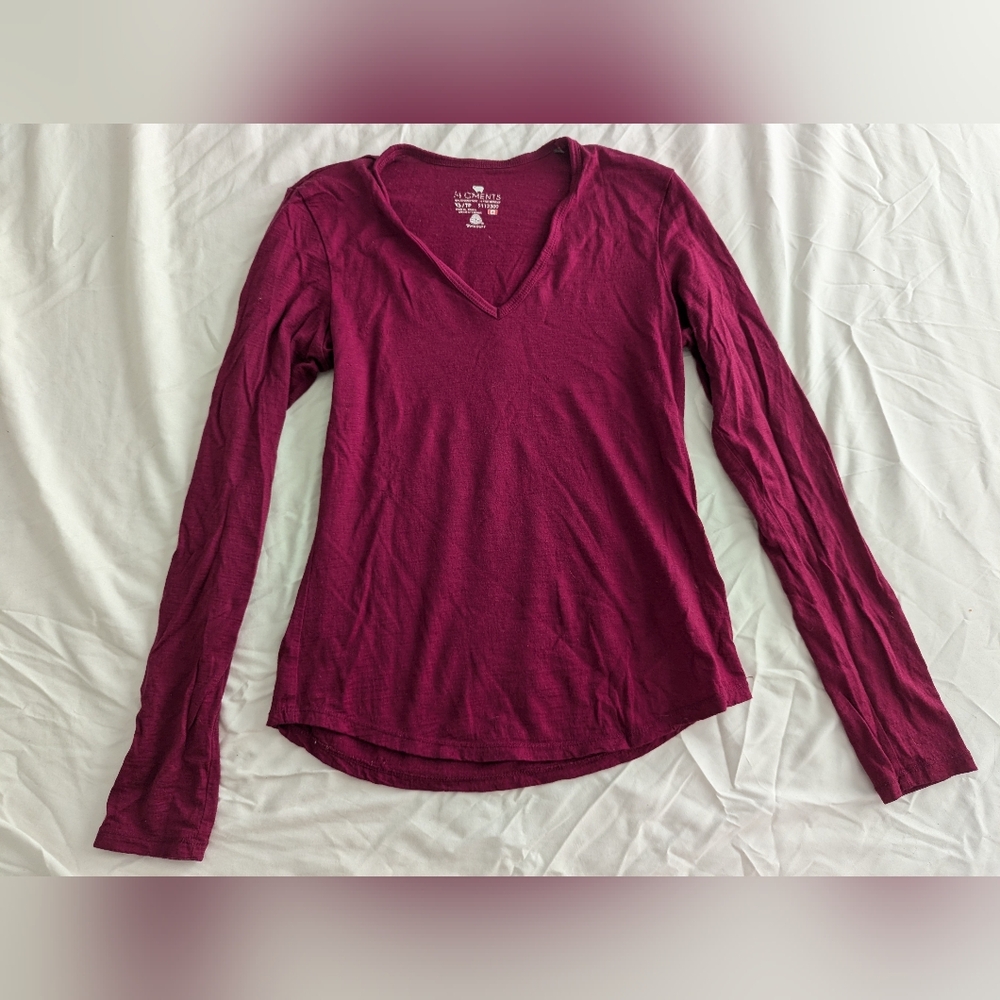 100% Merino Wool V Neck Sweater